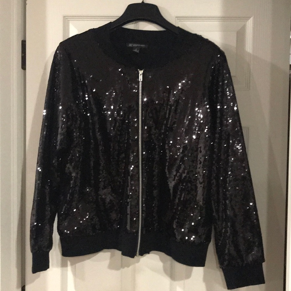 Inc Blk sequin Coat 1 x new with tags